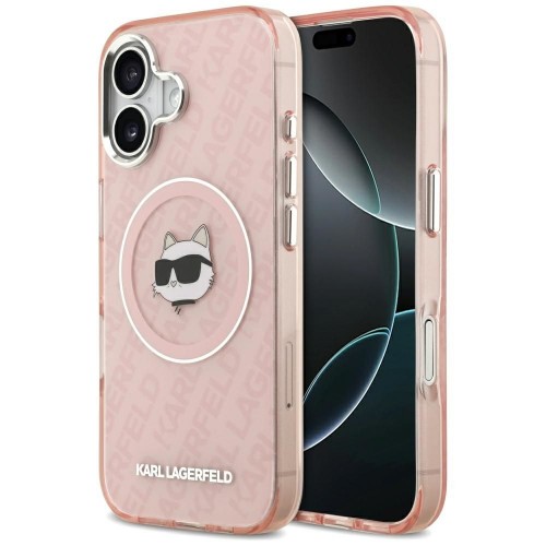 ΘΗΚΗ IPHONE 17 COMPATIBLE WITH MAGSAFE KARL LAGERFELD (IML CHOUPETTE HEAD LOGO) KLHMP17SHMKBCHOP PINK