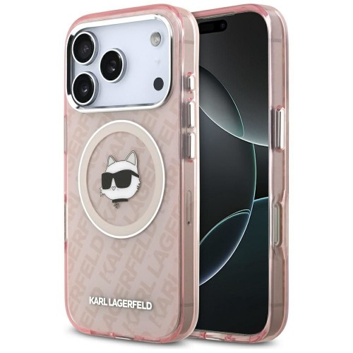 ΘΗΚΗ IPHONE 17 PRO COMPATIBLE WITH MAGSAFE KARL LAGERFELD (IML CHOUPETTE HEAD LOGO) KLHMP17LHMKBCHOP PINK