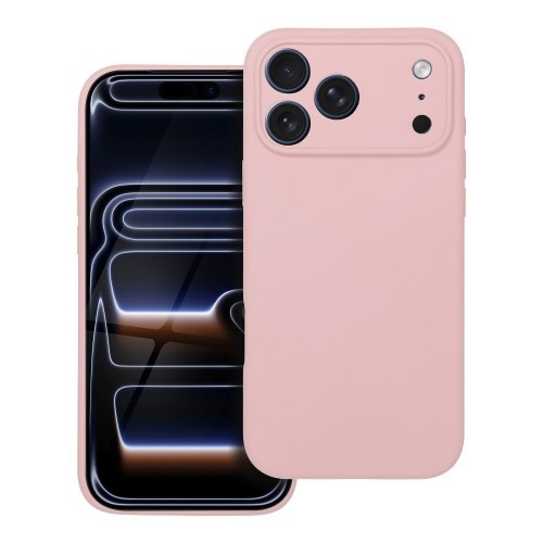 ΘΗΚΗ ΚΙΝ. ΤΗΛ. SILICONE 2mm COMPATIBLE WITH MAGSAFE IPHONE 17 PRO SAND PINK