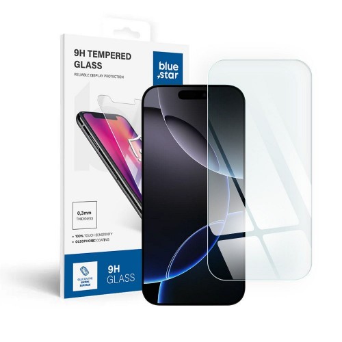 TEMPERED GLASS BLUE STAR APPLE IPHONE 16 PRO/17/17 PRO