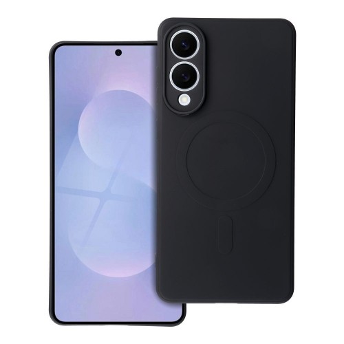 ΘΗΚΗ ΚΙΝ.ΤΗΛ. SAMSUNG S25 EDGE SILICONE MAG COVER COMPATIBLE WITH MAGSAFE BLACK