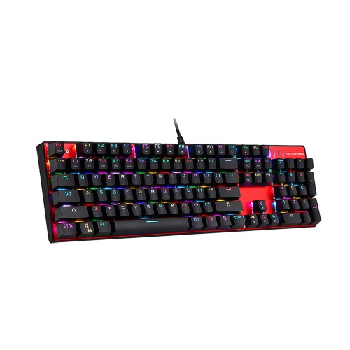 KEYBOARD MOTOSPEED CK104 WIRED RGB RED - BROWN SWITCHES US (MCK104200506556)