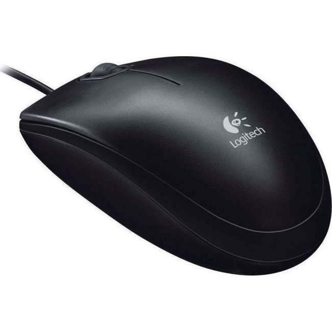MOUSE LOGITECH B100 OPTICAL WIRED BLACK 910-003357