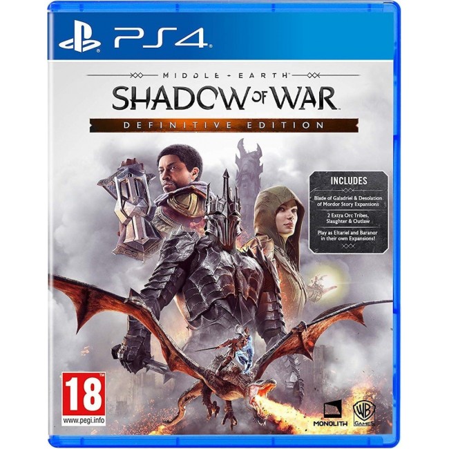 PS4 SHADOW OF WAR DEFINITIVE EDITION GAME