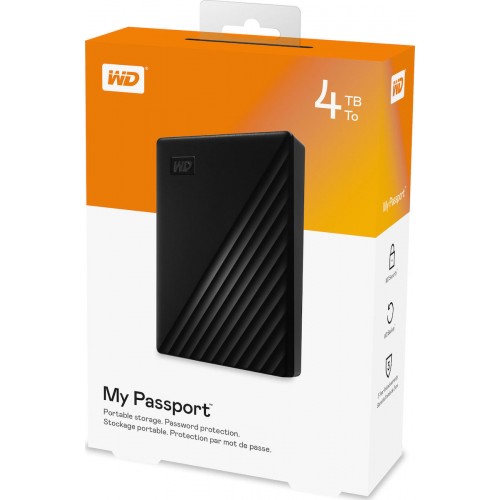 HDD EXTERN WD MY PASSPORT 4TB 2019 BLACK WDBPKJ0040BBK-WESN