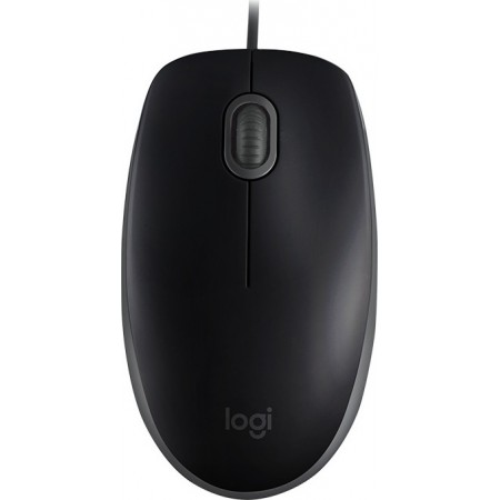 MOUSE LOGITECH B110 SILENT WIRED BLACK 910-005508