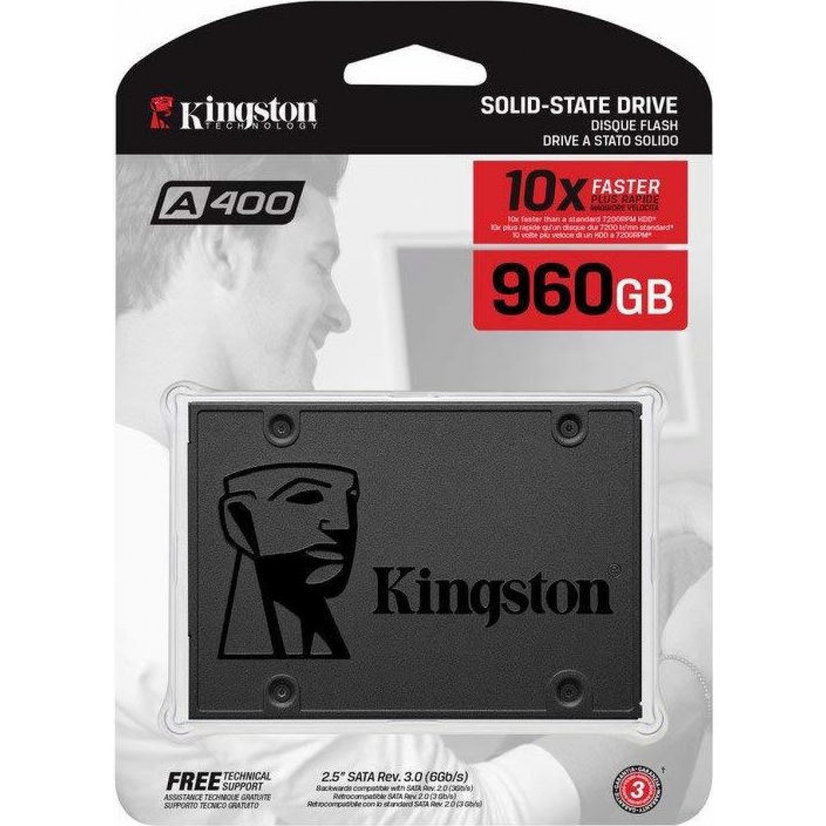SSD KINGSTON A400 960GB SATA 3 SA400S37/960G